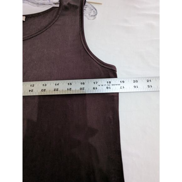 c.l.o.t.h.e.s Brown wmns Top Sz L fabric slinky Acetate/Span Travel Fabric EUC - Picture 5 of 7